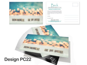 Chiropractic Christmas Postcard - Design PC22 - Christmas Postcards for Chiropractic Clinics