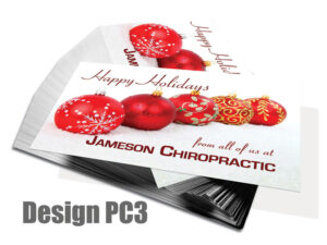 Christmas Postcard Design PC3 - Postcards for Chiropractic Clinics