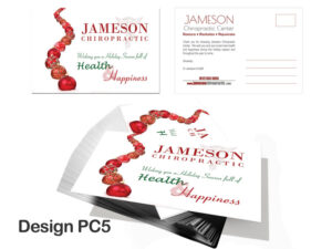 Chiropractic Christmas Postcard - Design PC5 - Christmas Postcards for Chiropractic Clinics