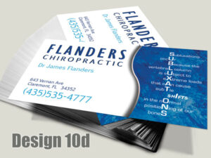 Chiropractic Business Card - Design 10d - Business Cards for Chiropractic Clinics