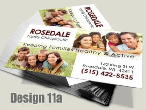 Chiropractic Business Card - Design 11a - Business Cards for Chiropractic Clinics