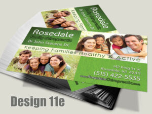Chiropractic Business Card - Design 11e - Business Cards for Chiropractic Clinics