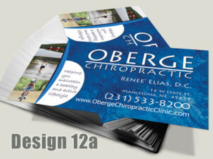 Chiropractic Business Card - Design 12a - Business Cards for Chiropractic Clinics