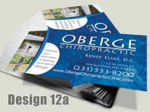 Chiropractic Business Card - Design 12a - Business Cards for Chiropractic Clinics