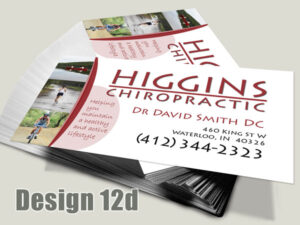 Chiropractic Business Card - Design 12d - Business Cards for Chiropractic Clinics