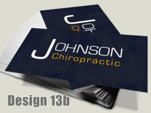Chiropractic Business Card - Design 13b - Business Cards for Chiropractic Clinics