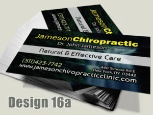 Chiropractic Business Card - Design 16a - Business Cards for Chiropractic Clinics