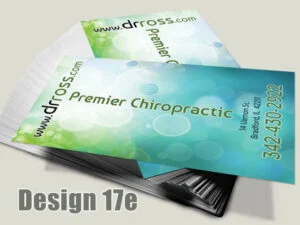Chiropractic Business Card - Design 17e - Business Cards for Chiropractic Clinics