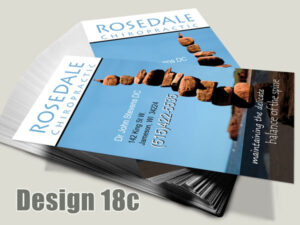 Chiropractic Business Card - Design 18c - Business Cards for Chiropractic Clinics