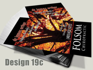 Chiropractic Business Card - Design 19c - Business Cards for Chiropractic Clinics