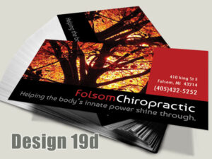 Chiropractic Business Card - Design 19d - Business Cards for Chiropractic Clinics