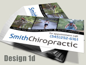 Chiropractic Business Card - Design 1d - Business Cards for Chiropractic Clinics