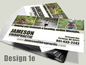 Chiropractic Business Card - Design 1e - Business Cards for Chiropractic Clinics
