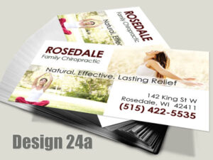 Chiropractic Business Card - Design 24a - For Chiropractic Clinics