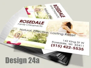 Chiropractic Business Card - Design 24a - For Chiropractic Clinics
