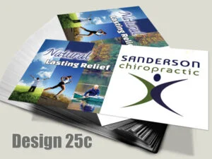 Chiropractic Business Card - Design 25c - For Chiropractic Clinics