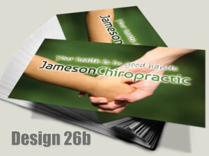 Chiropractic Business Card - Design 26b - For Chiropractic Clinics