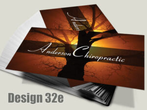 Chiropractic Business Card - Design 32e - For Chiropractic Clinics