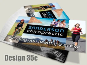 Chiropractic Business Card - Design 35c - For Chiropractic Clinics