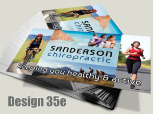 Chiropractic Business Card - Design 35e - For Chiropractic Clinics