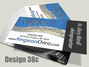 Chiropractic Business Card - Design 38c - For Chiropractic Clinics