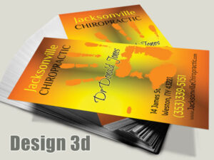 Chiropractic Business Card - Design 3d - Business Cards for Chiropractic Clinics