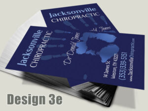 Chiropractic Business Card - Design 3e - Business Cards for Chiropractic Clinics