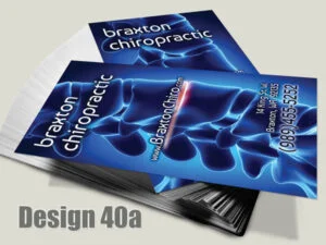 Chiropractic Business Card - Design 40a - For Chiropractic Clinics
