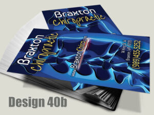 Chiropractic Business Card - Design 40b - For Chiropractic Clinics