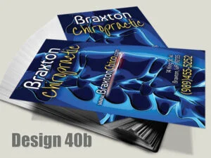 Chiropractic Business Card - Design 40b - For Chiropractic Clinics