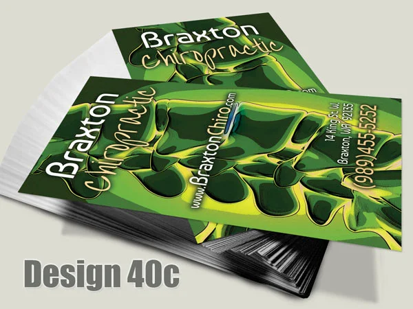 Chiropractic Business Card - Design 40c - For Chiropractic Clinics