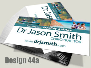 Chiropractic Business Card - Design 44a - For Chiropractic Clinics