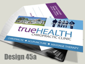 Chiropractic Business Card - Design 45a - For Chiropractic Clinics