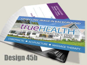Chiropractic Business Card - Design 45b - For Chiropractic Clinics
