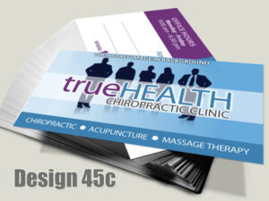 Chiropractic Business Card - Design 45c - For Chiropractic Clinics
