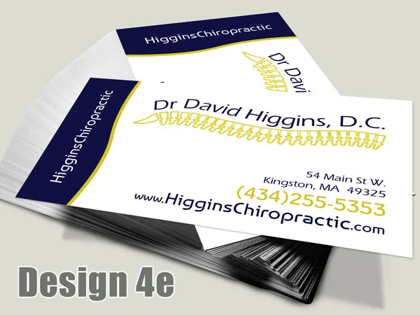Chiropractic Magnet Design 4 5 Chiropractic Business Card - Design 4e - Business Cards for Chiropractic Clinics