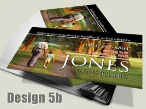 Chiropractic Business Card - Design 5b - Business Cards for Chiropractic Clinics