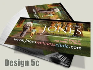 Chiropractic Business Card - Design 5c - Business Cards for Chiropractic Clinics