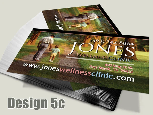 Chiropractic Business Card - Design 5c - Business Cards for Chiropractic Clinics
