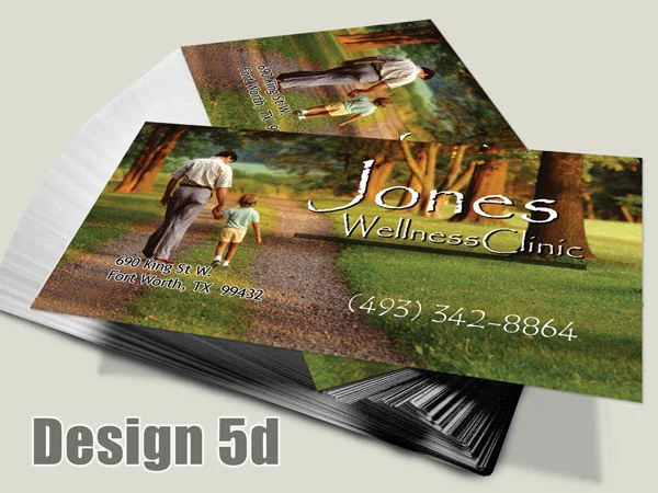 Chiropractic Business Card - Design 5d - Business Cards for Chiropractic Clinics
