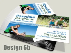 Chiropractic Business Card - Design 6b - Business Cards for Chiropractic Clinics
