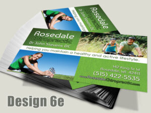 Chiropractic Business Card - Design 6e - Business Cards for Chiropractic Clinics