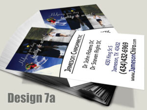 Chiropractic Business Card - Design 7a - Business Cards for Chiropractic Clinics