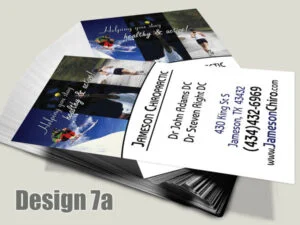 Chiropractic Business Card - Design 7a - Business Cards for Chiropractic Clinics