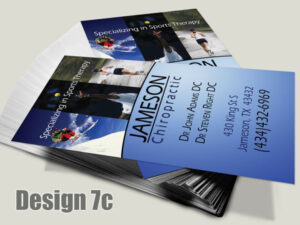 Chiropractic Business Card - Design 7c - Business Cards for Chiropractic Clinics
