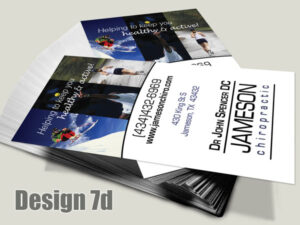 Chiropractic Business Card - Design 7d - Business Cards for Chiropractic Clinics