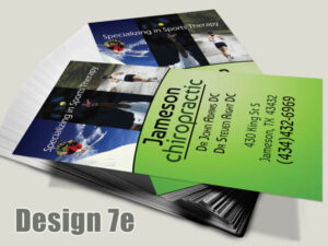 Chiropractic Business Card - Design 7e - Business Cards for Chiropractic Clinics