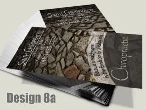 Chiropractic Business Card - Design 8a - Business Cards for Chiropractic Clinics