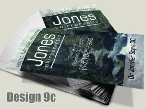 Chiropractic Business Card - Design 9c - Business Cards for Chiropractic Clinics