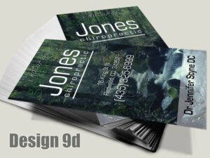 Chiropractic Business Card - Design 9d - Business Cards for Chiropractic Clinics